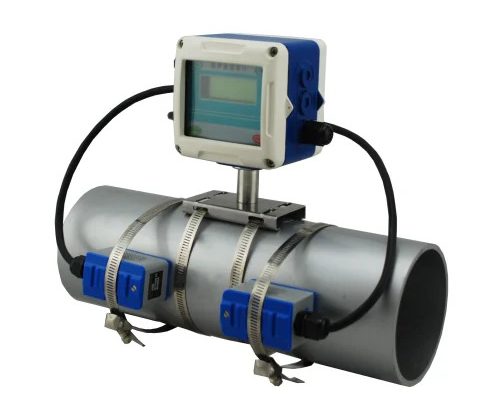 Clamp on flow water meter