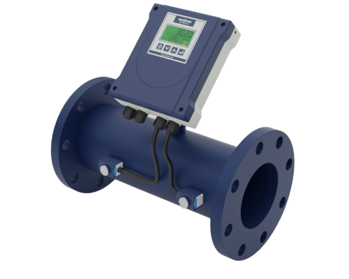 Flanged flow water meter